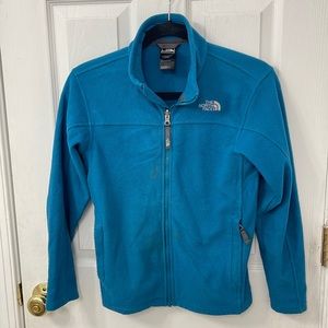 North Face Youth Fleece Jacket, Teal